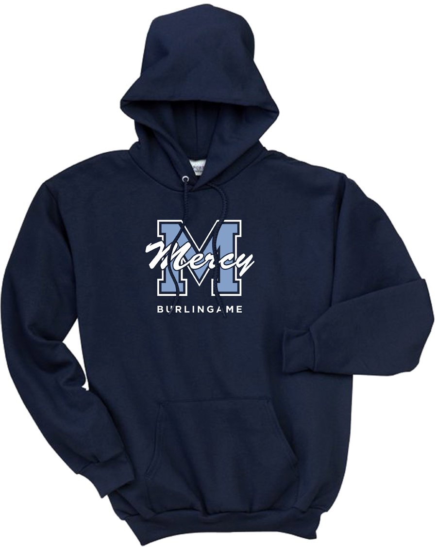 Pullover Hooded Sweatshirt, Navy